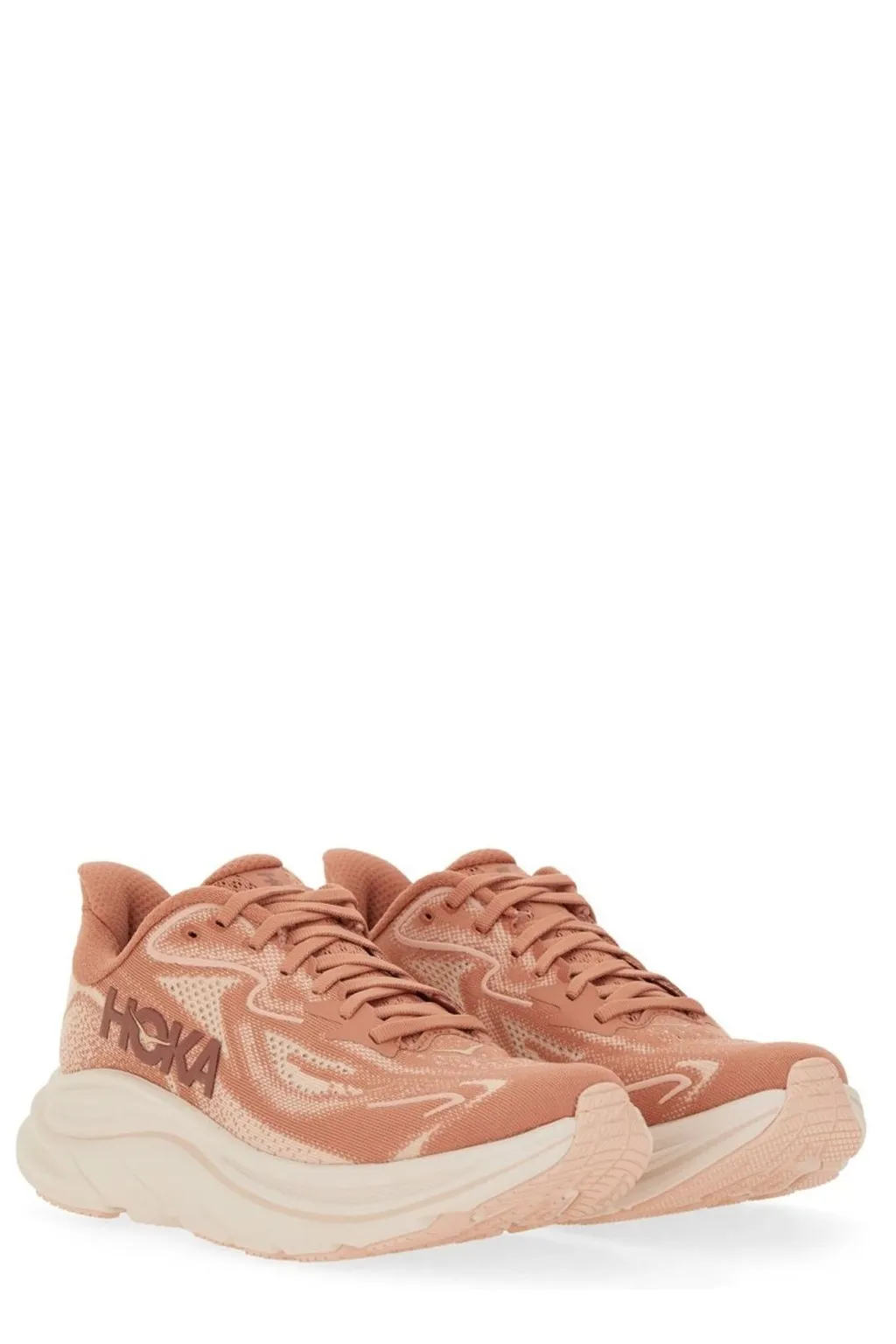 Hoka One One Clifton 10 Lace-Up Sneakers