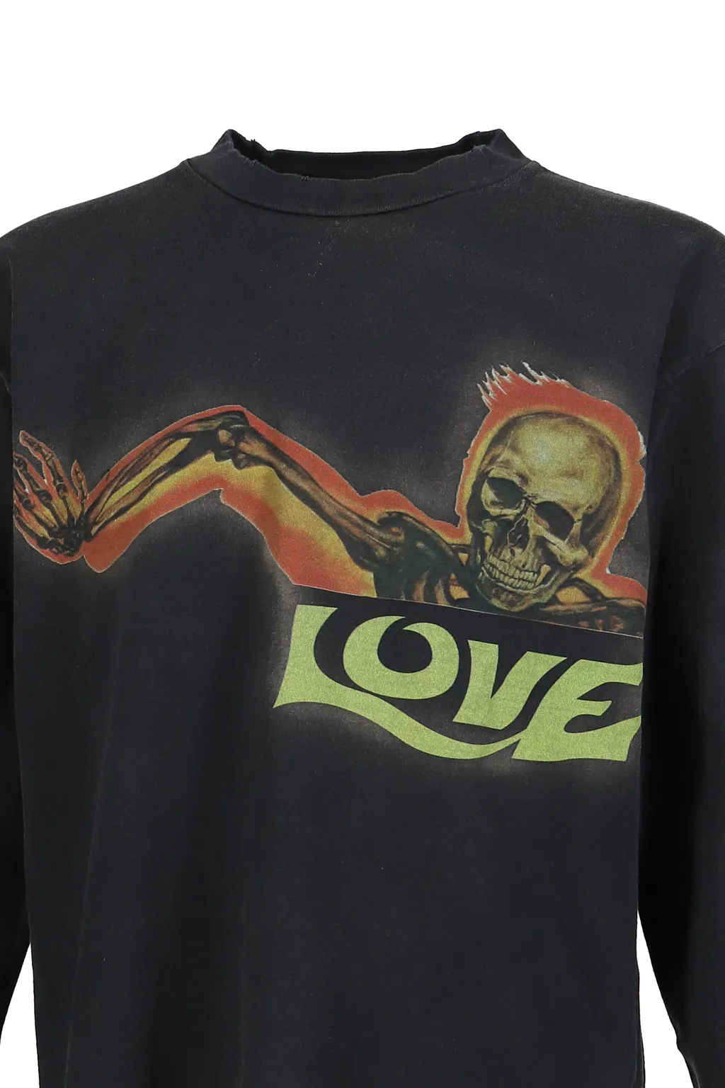 Skull Love L/S T-Shirts / Blk