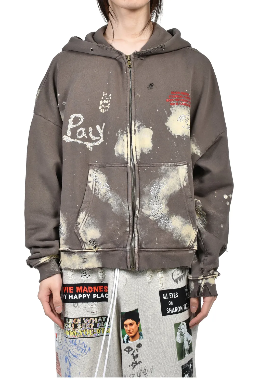 Been Amess Zip Hooded Sweatshirt / Brw