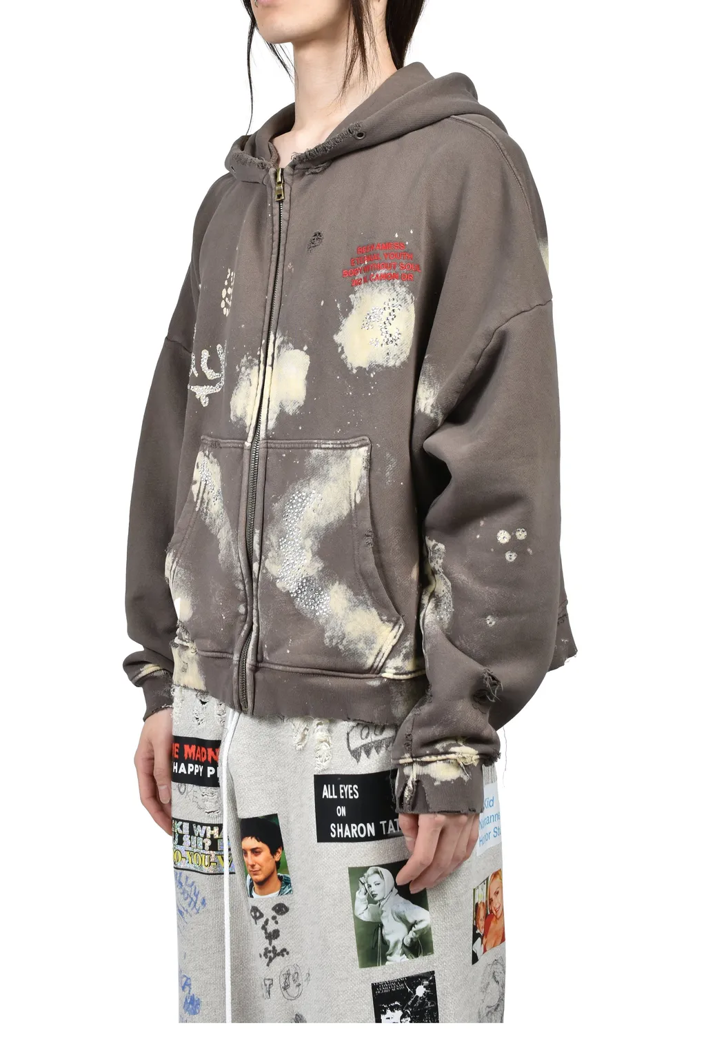 Been Amess Zip Hooded Sweatshirt / Brw