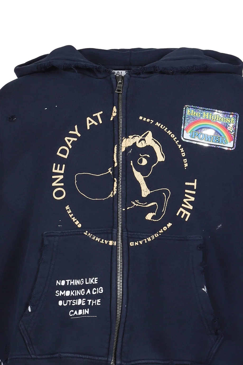 Treatment Center Zip Hooded Sweatshirt / Nvy