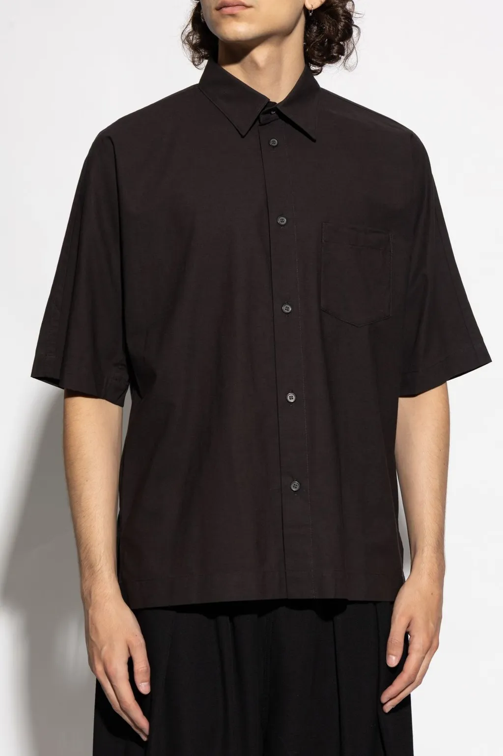 Homme Plissé Issey Miyake Short Sleeved Buttoned Shirt