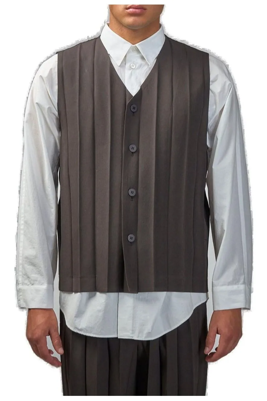 Homme Plissé Issey Miyake Edge Ensemble Pleated Vest