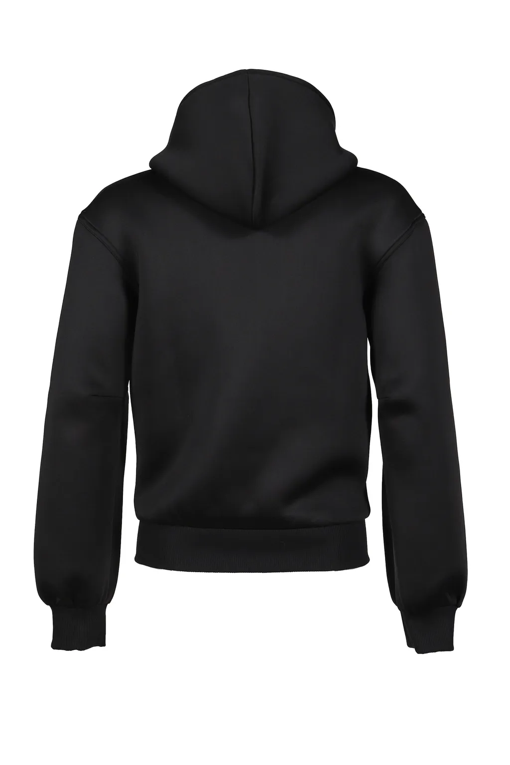 Black Neoprene Hoodie / Blk