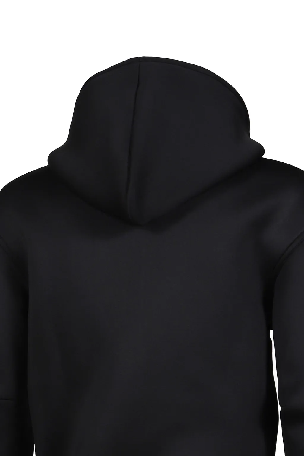 Black Neoprene Hoodie / Blk