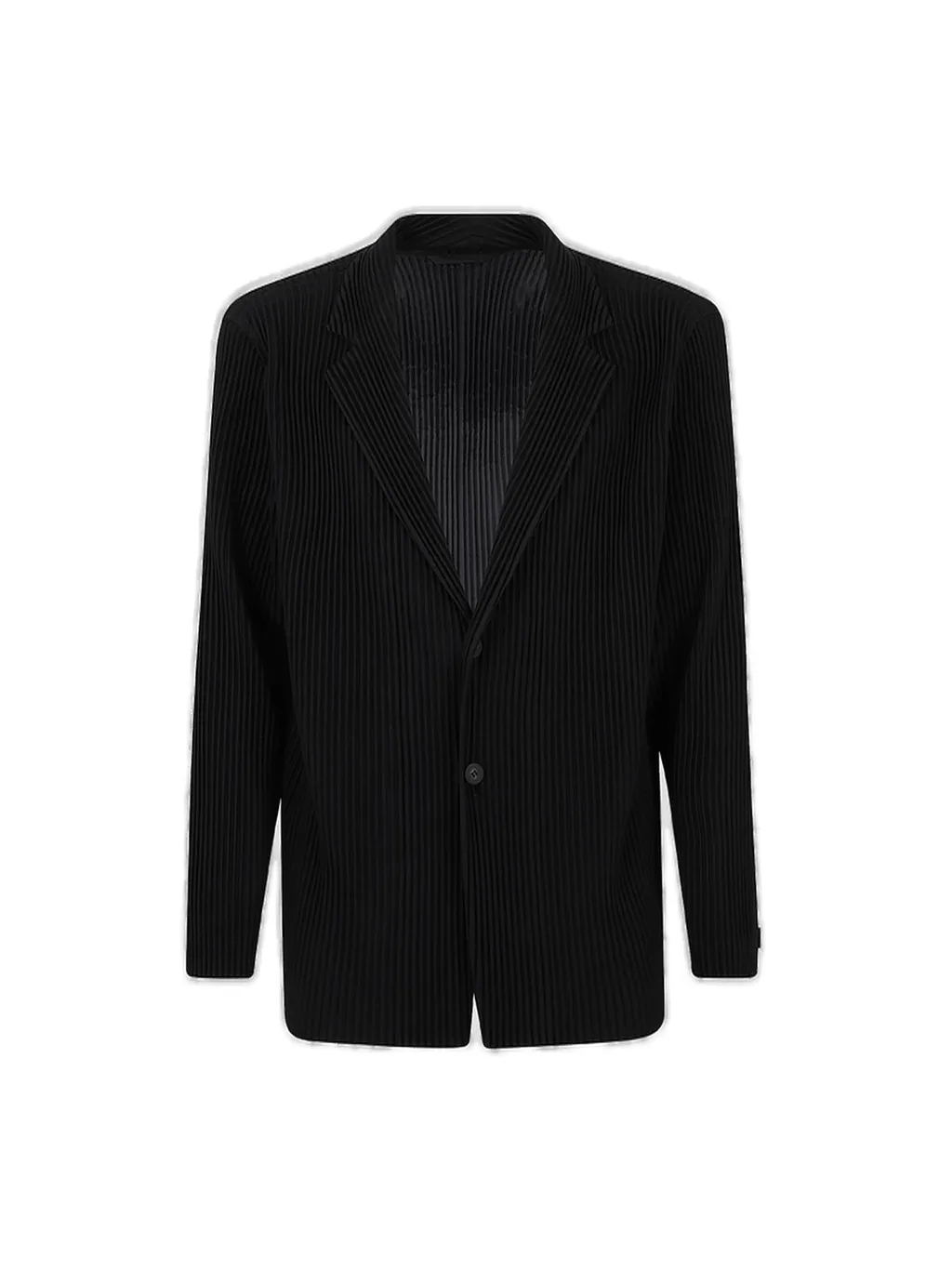 Homme Plissé Issey Miyake Single Breasted Pleated Jacket