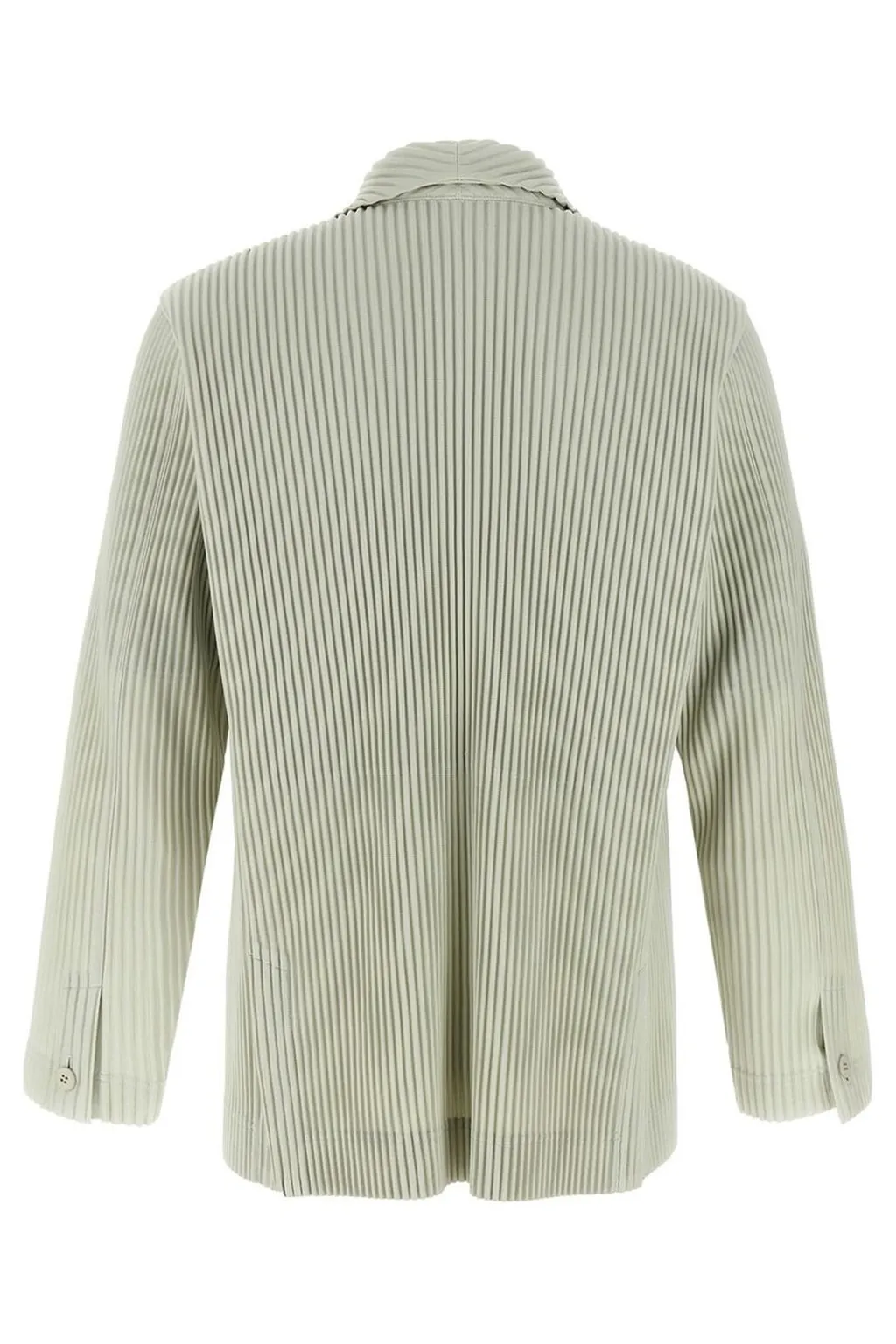 Homme Plissé Issey Miyake Double Breasted Pleated Tailored Blazer