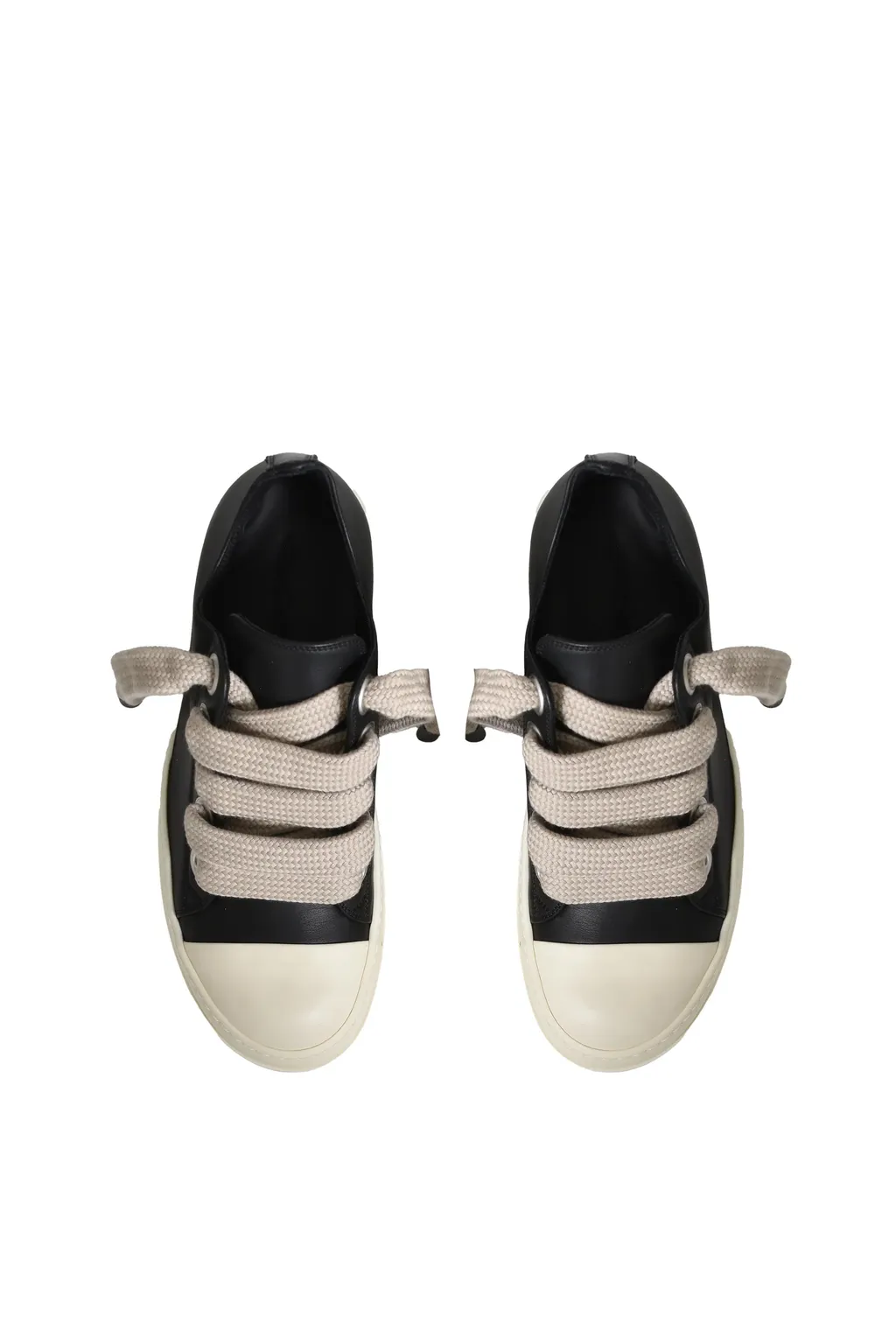 Jumbolace Low Sneaks / Black/Milk/Milk