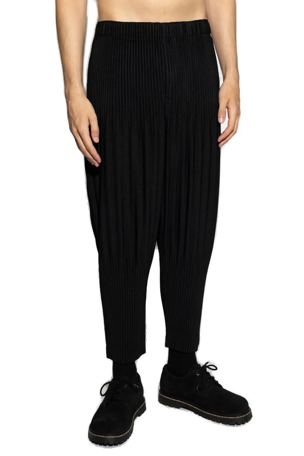 Homme Plissé Issey Miyake Cropped Pleated Trousers