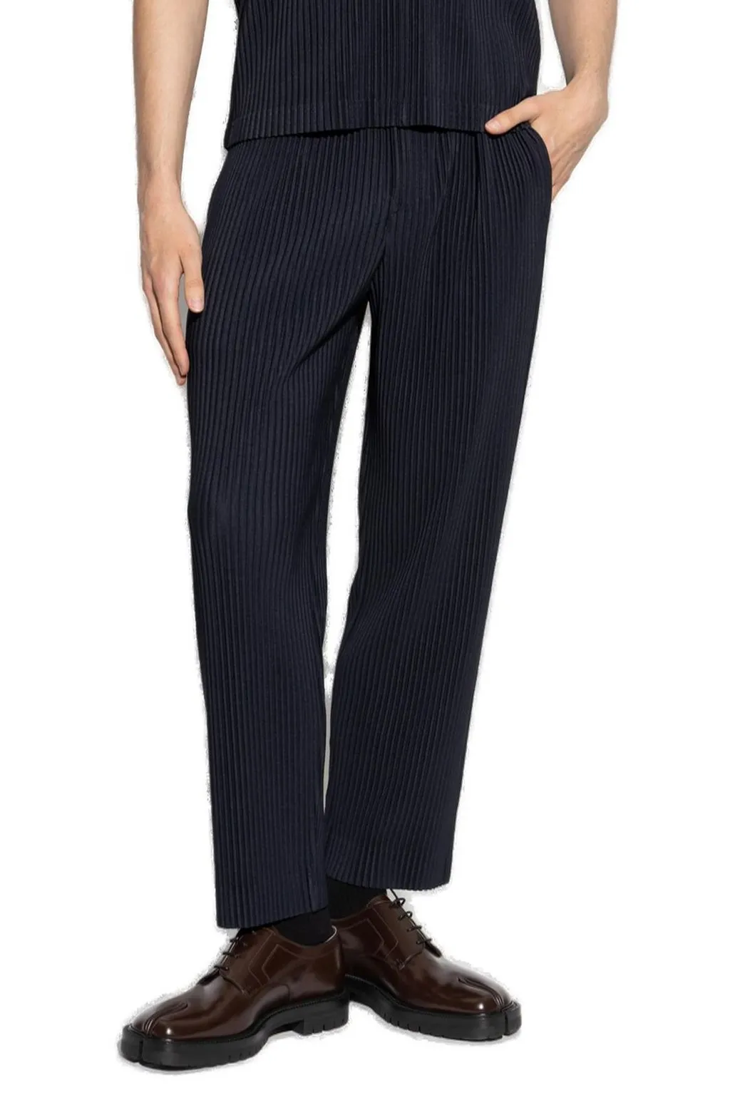 Homme Plissé Issey Miyake Pleated Tapered Trousers