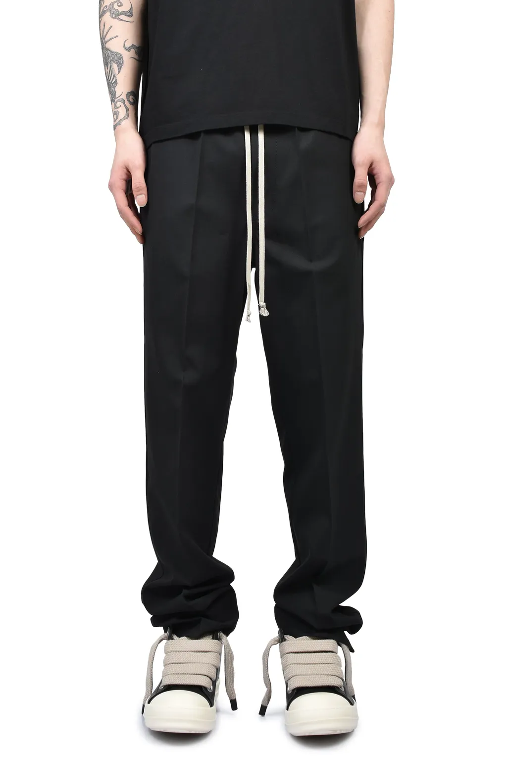 Drawstring Slim Long / Blk