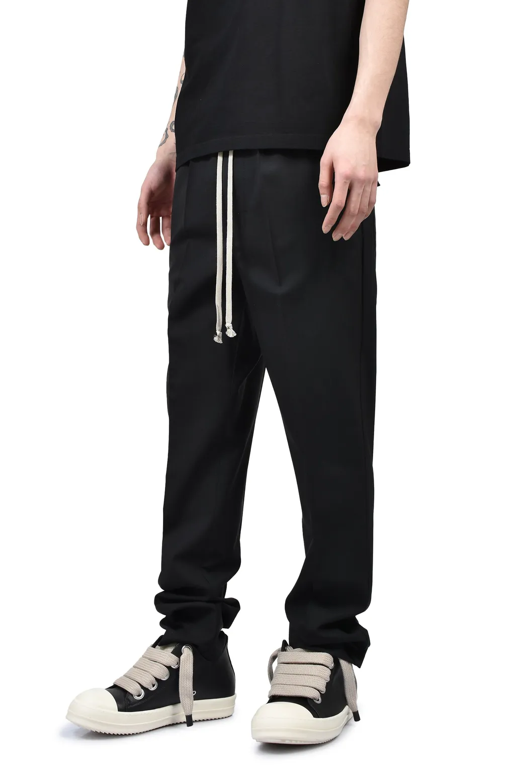 Drawstring Slim Long / Blk
