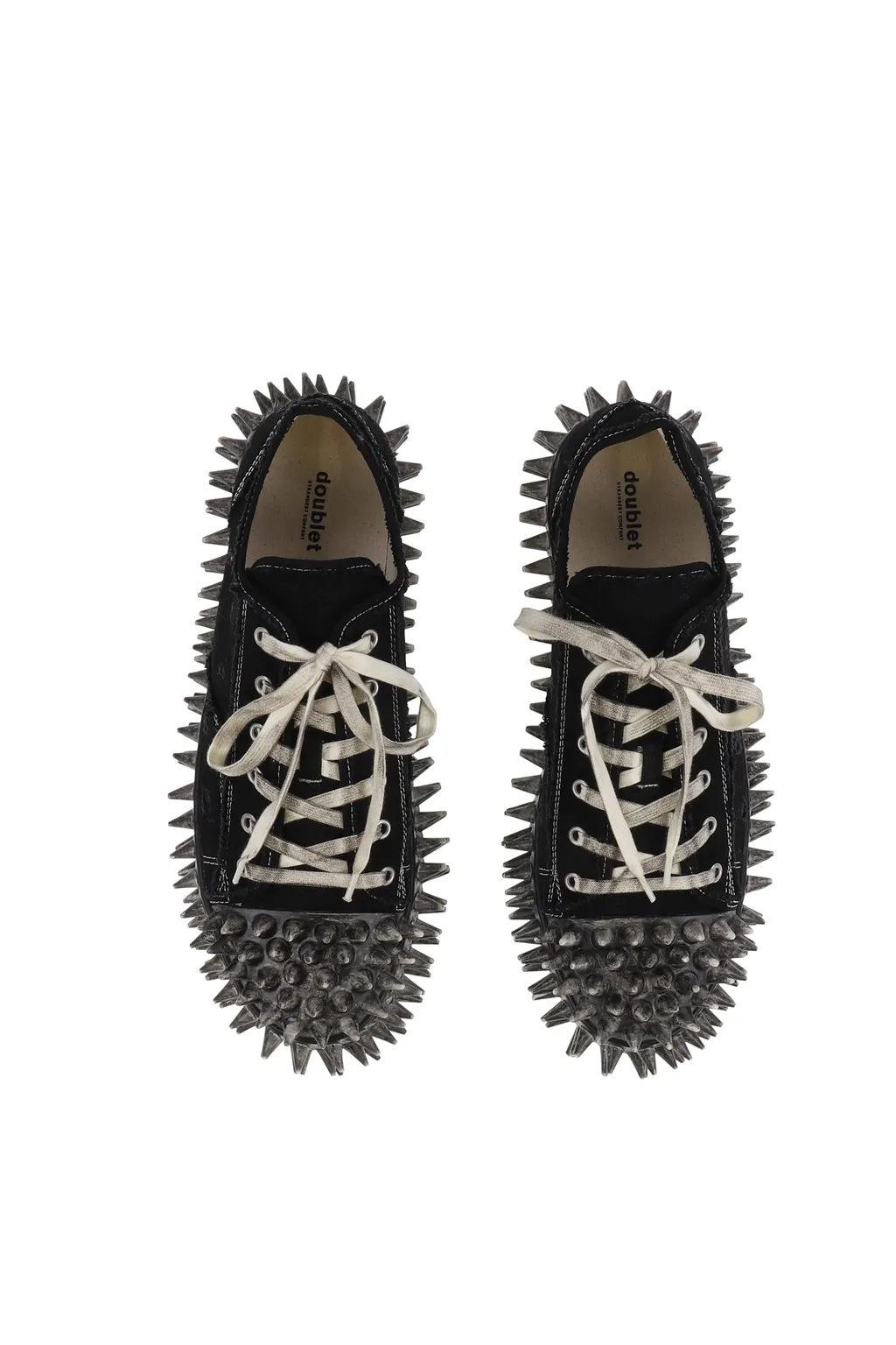 Dirty Spike Toe Cap Canvas Sneaker / Blk