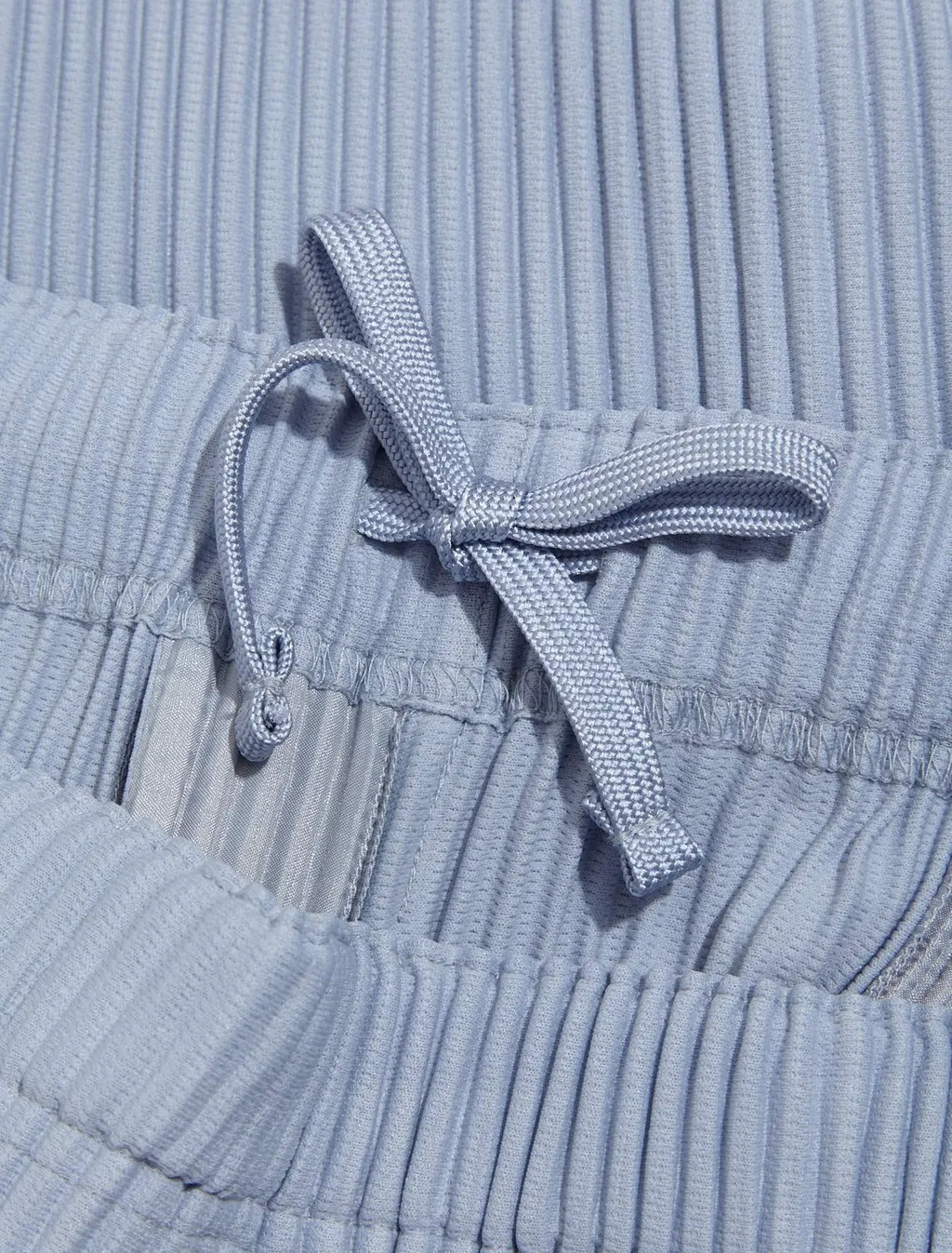Homme Plissé Issey Miyake Elastic Waist Ribbed Trousers