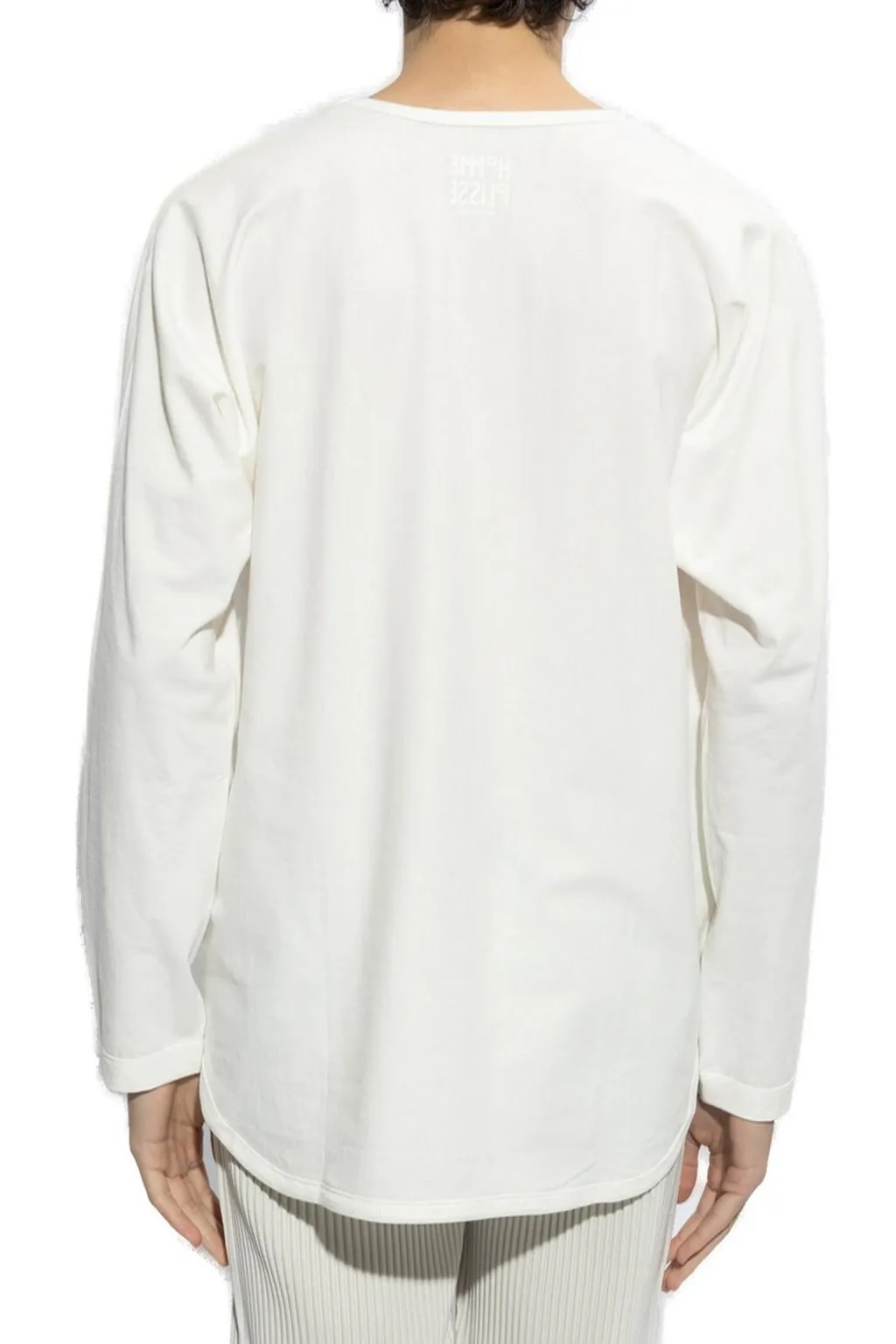 Homme Plissé Issey Miyake Long-Sleeved Round Neck T-Shirt