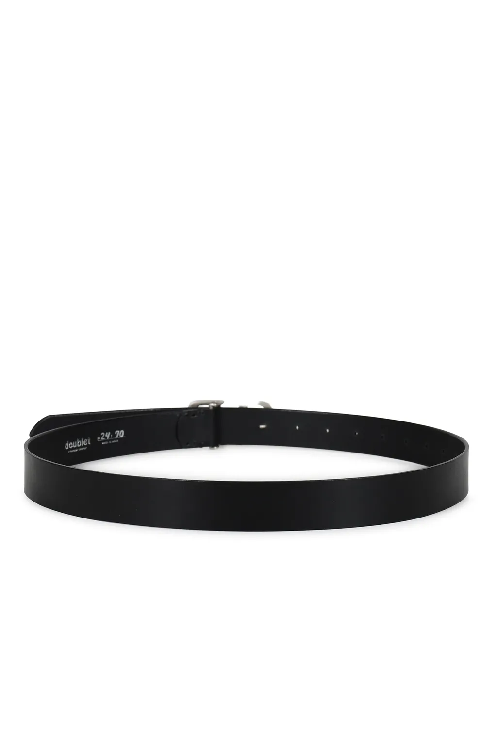 Hook Buckle Belt / Blk Sil Db