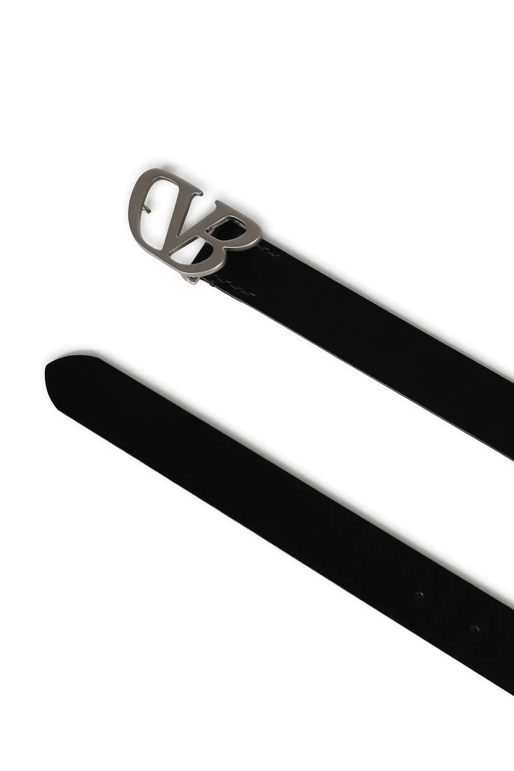 Hook Buckle Belt / Blk Sil Db