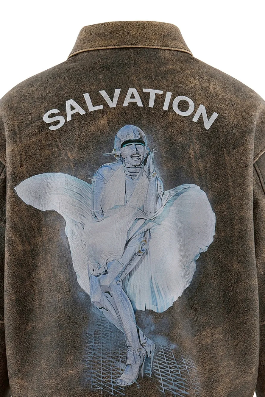 Srym_Leather A2 Jkt//Brown / Brw