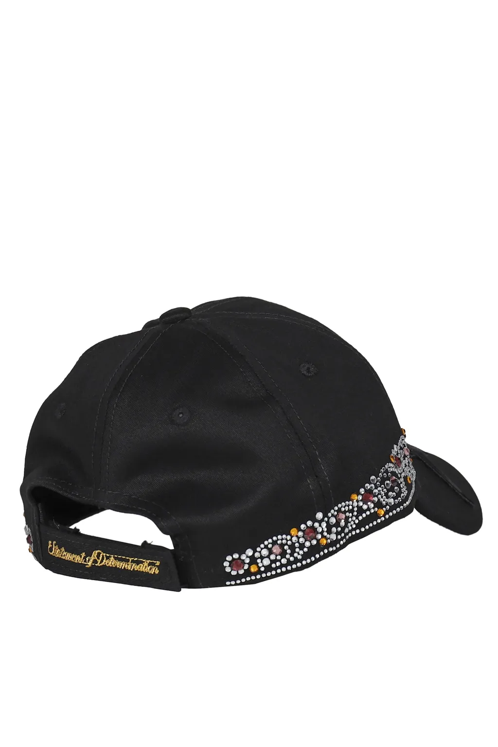 Rhinestone Tiara Cap / Blk