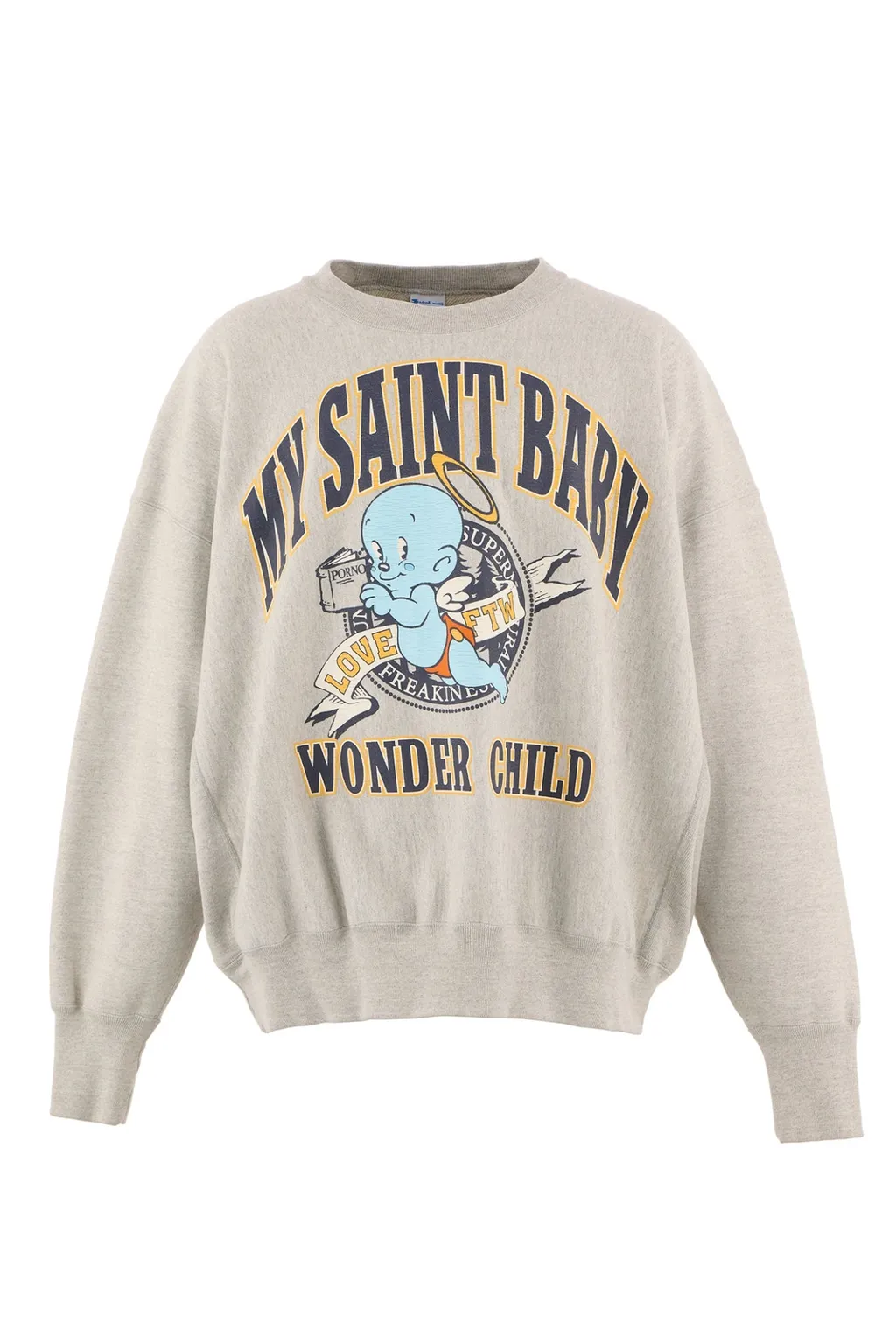 Crw Neck Swt/Baby Micahel / Gry