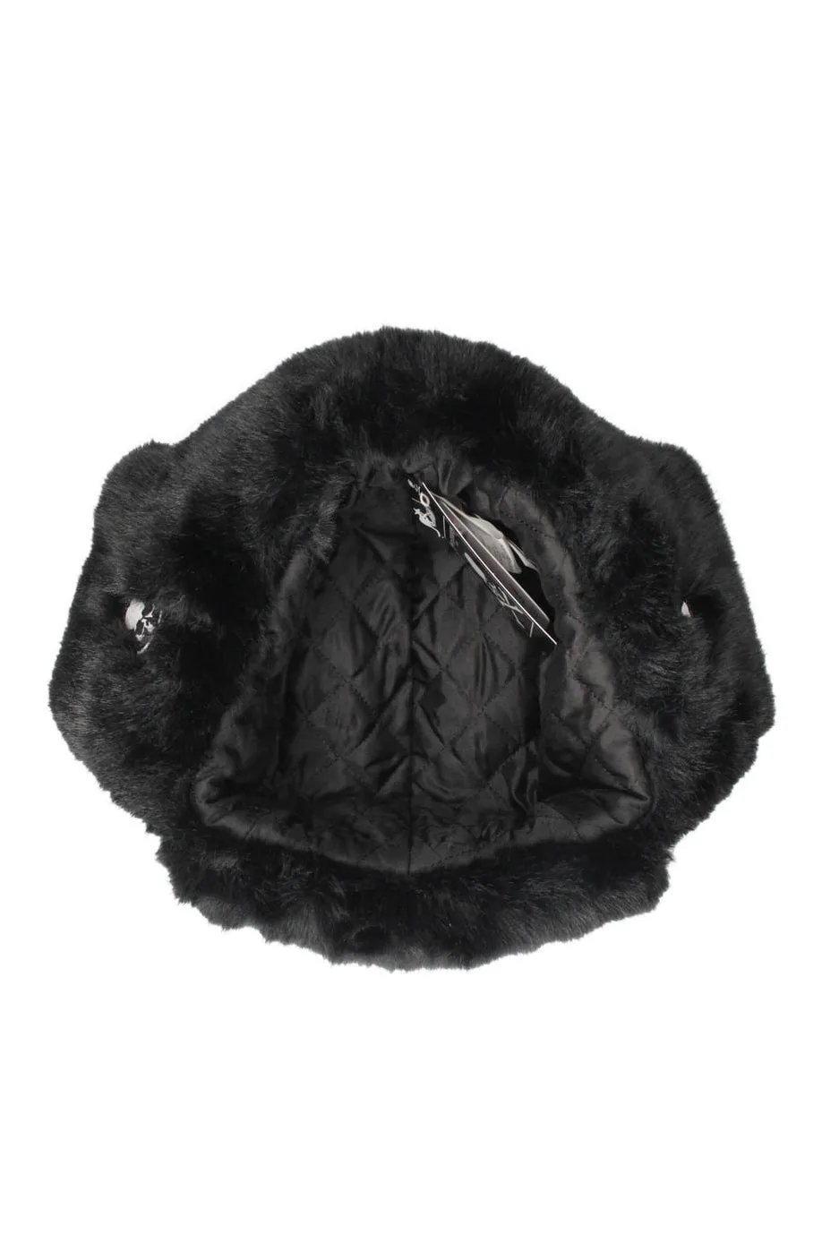 Faux Fur Trapper / Blk