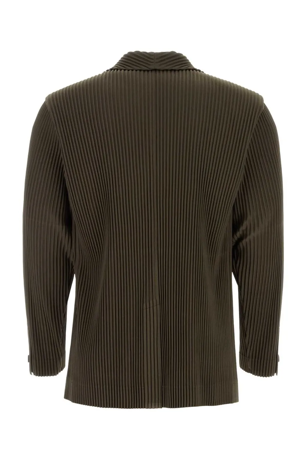 Homme Plissé Issey Miyake Single Breasted Tailored Pleats Jacket