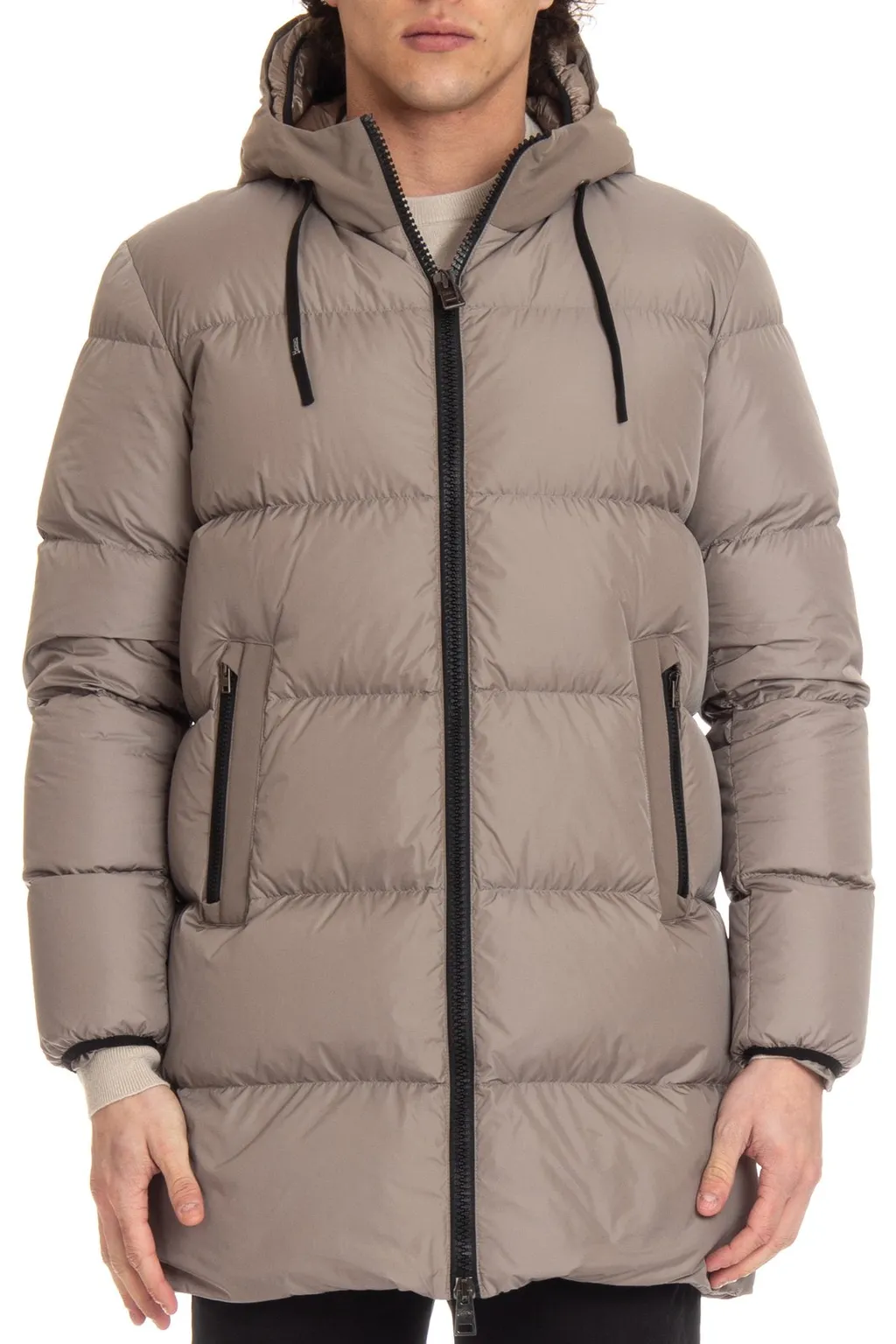 Herno Zip-Up Drawstring Quilted Padded Jacket