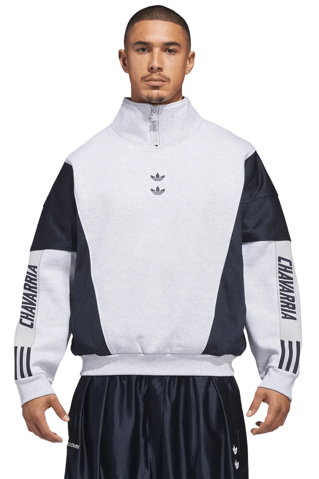 Watsonville Mockneck / Light Gry Heather/Legend Ink