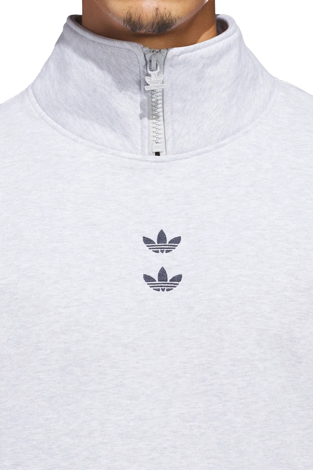 Watsonville Mockneck / Light Gry Heather/Legend Ink