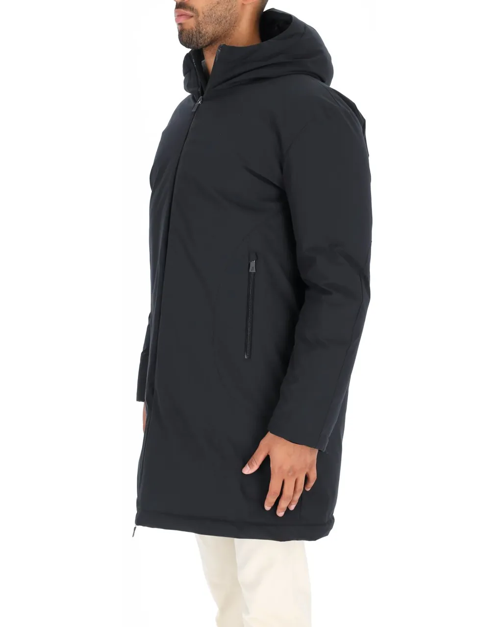 Herno Straight Hem Long-Sleeved Carcoat