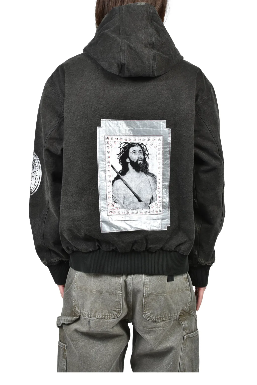 War Started Hooded Work Jacket / Crust Blk