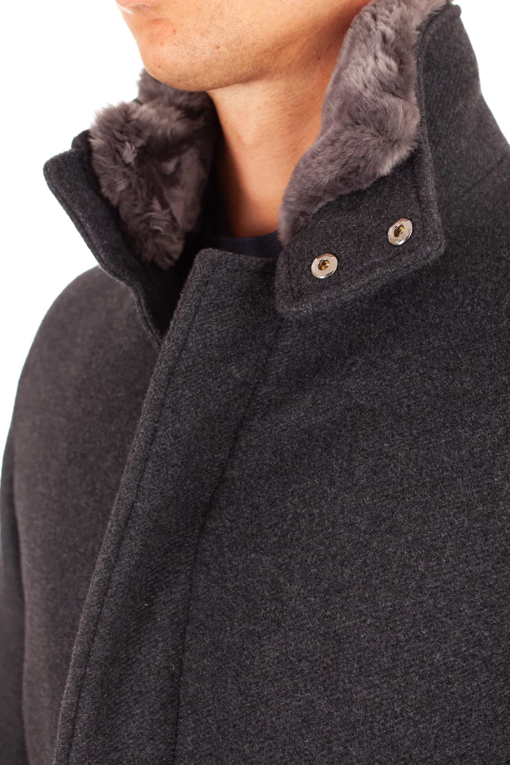 Herno Fur Collar Zipped Jacket
