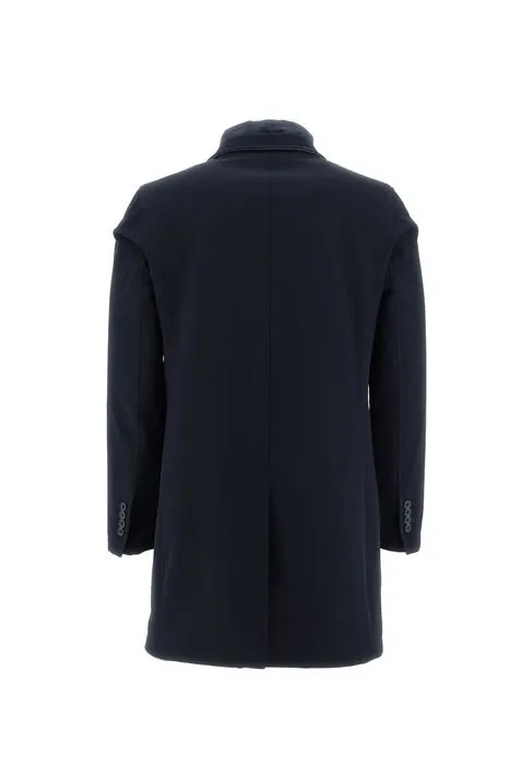 Herno Single-Breasted Notch-Lapels High-Neck Coat