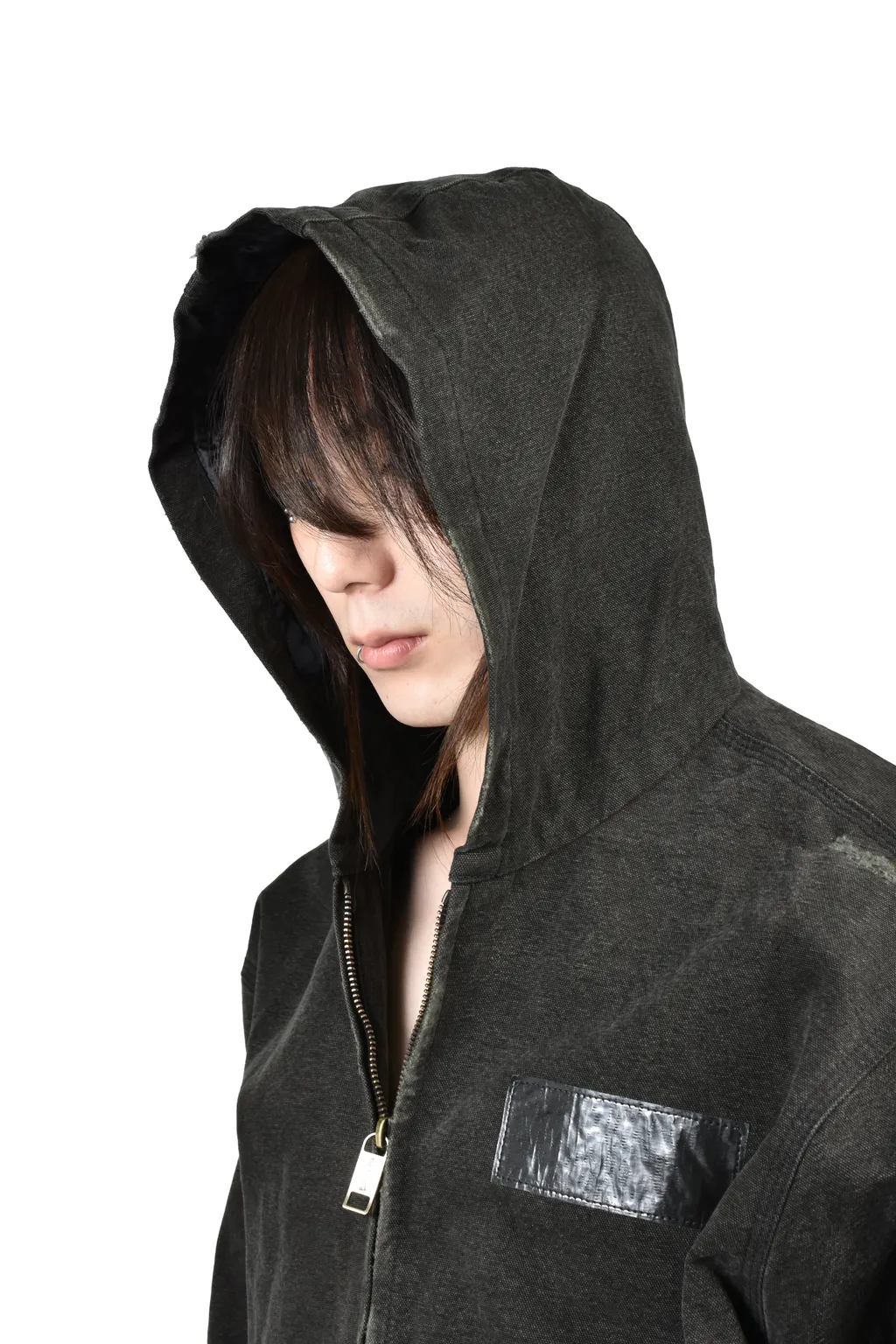 War Started Hooded Work Jacket / Blk