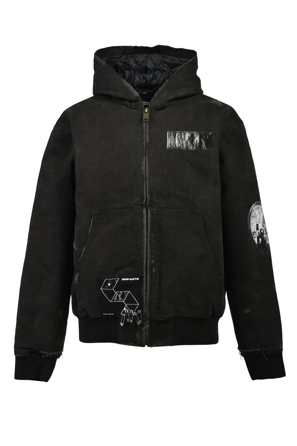 War Started Hooded Work Jacket / Blk
