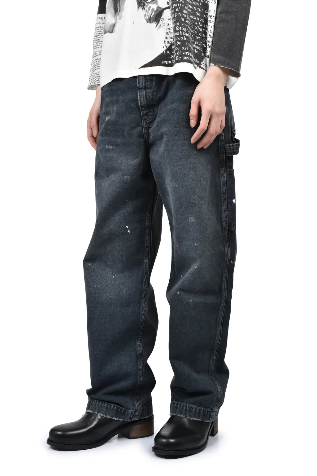 Paint Pants / Washed Blk