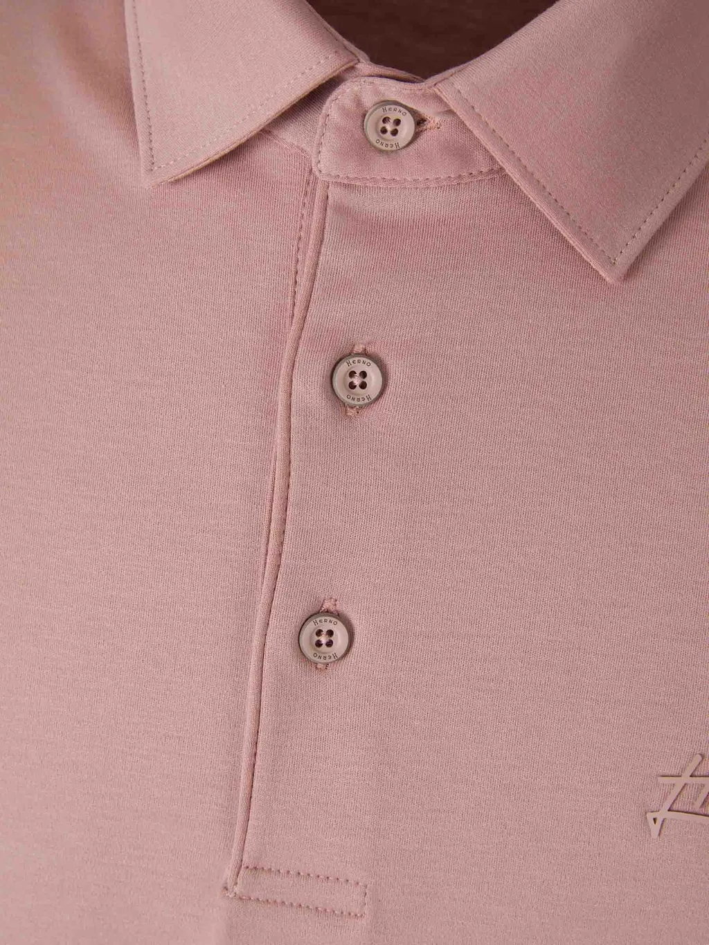Herno Logo Detailed Short Sleeved Polo Shirt