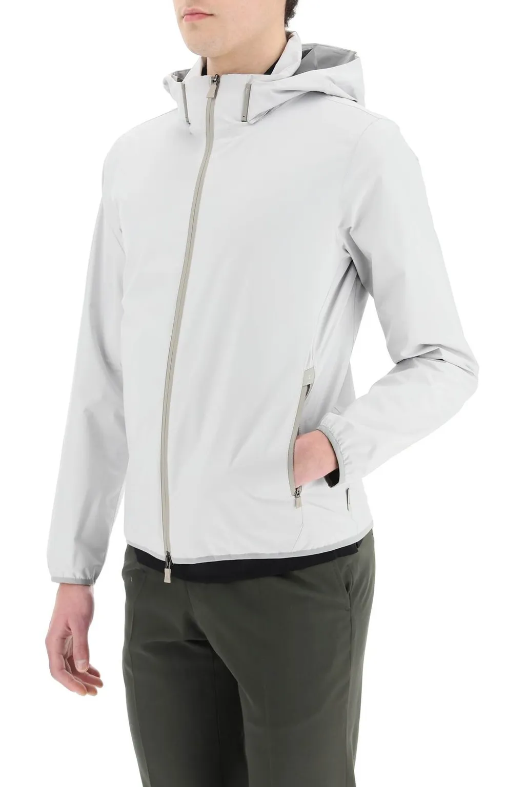 Herno Zipped Hooded Jacket