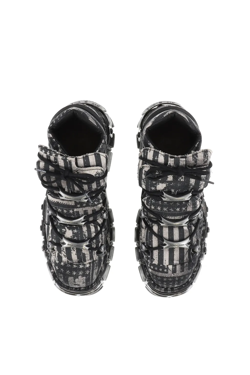 Distressed Flag Tower Boot / Gry