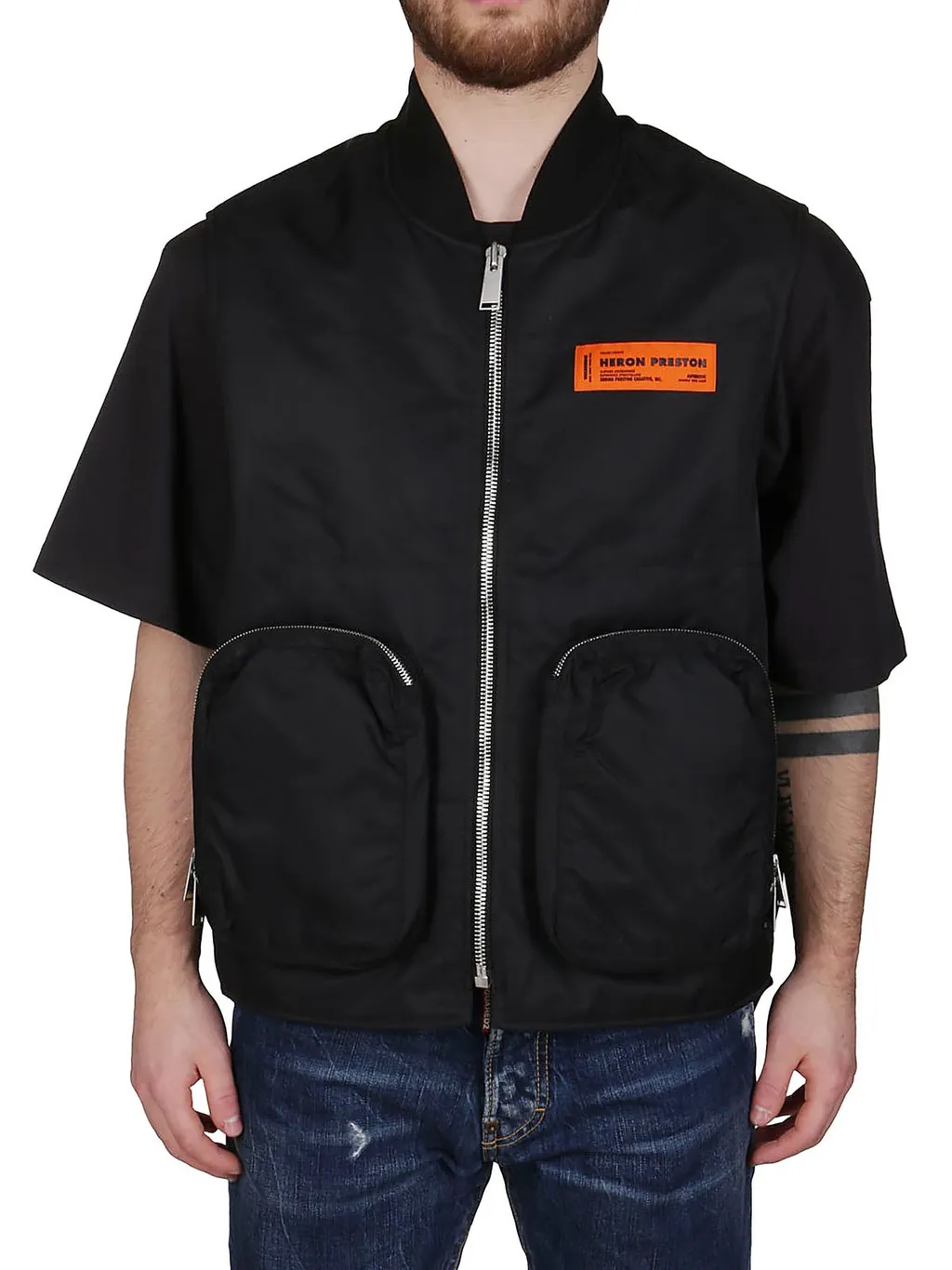 Heron Preston Logo Patch Vest Jacket