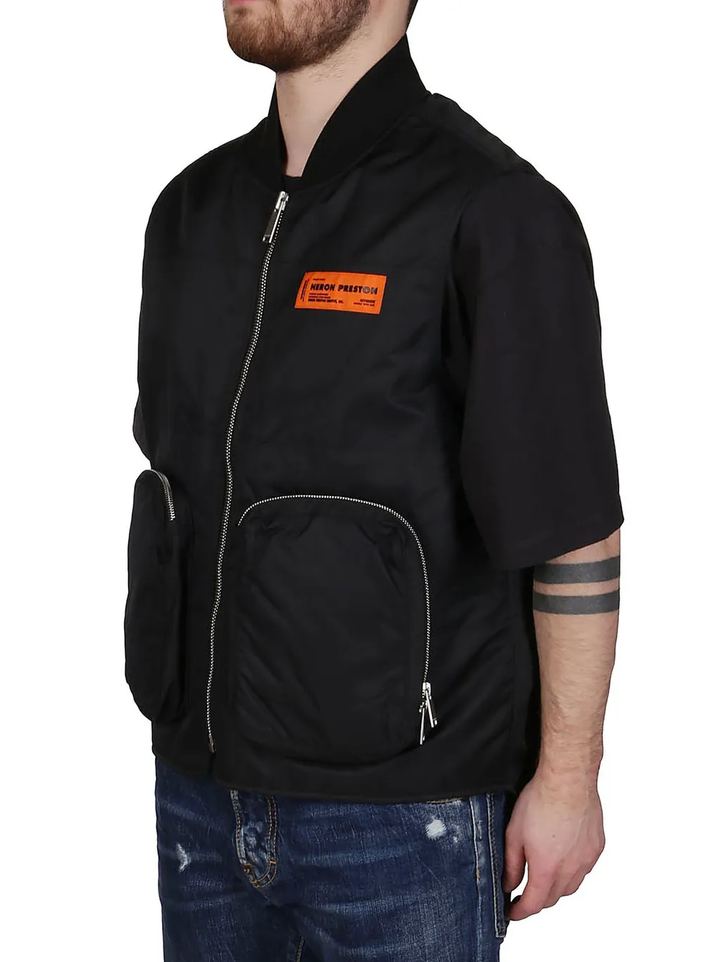 Heron Preston Logo Patch Vest Jacket