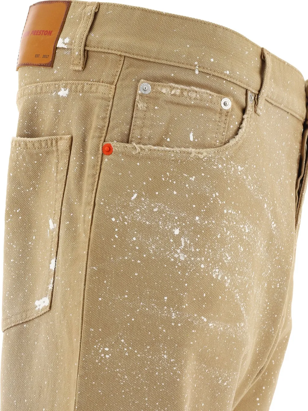 Heron Preston Paint Splatter Effect Jeans