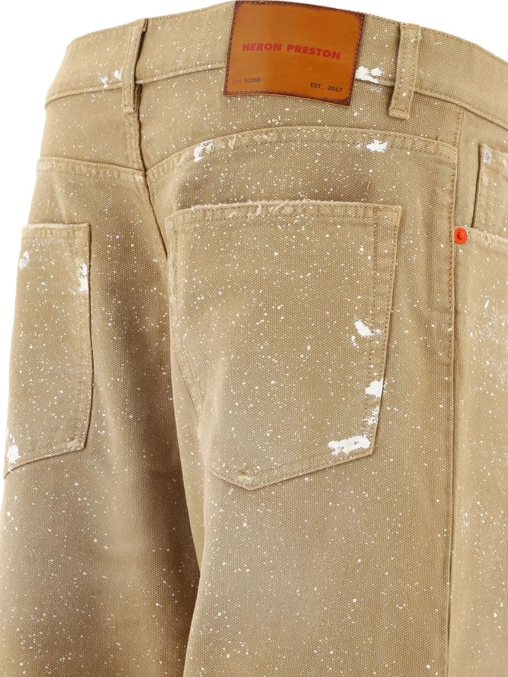 Heron Preston Paint Splatter Effect Jeans