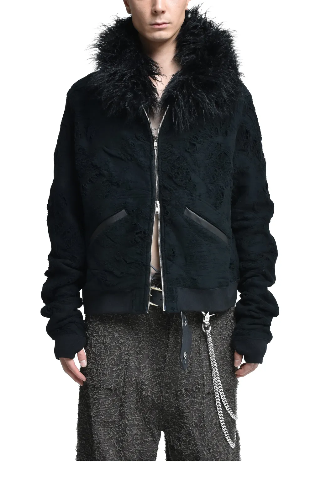 Destroy Zip Up / Blk