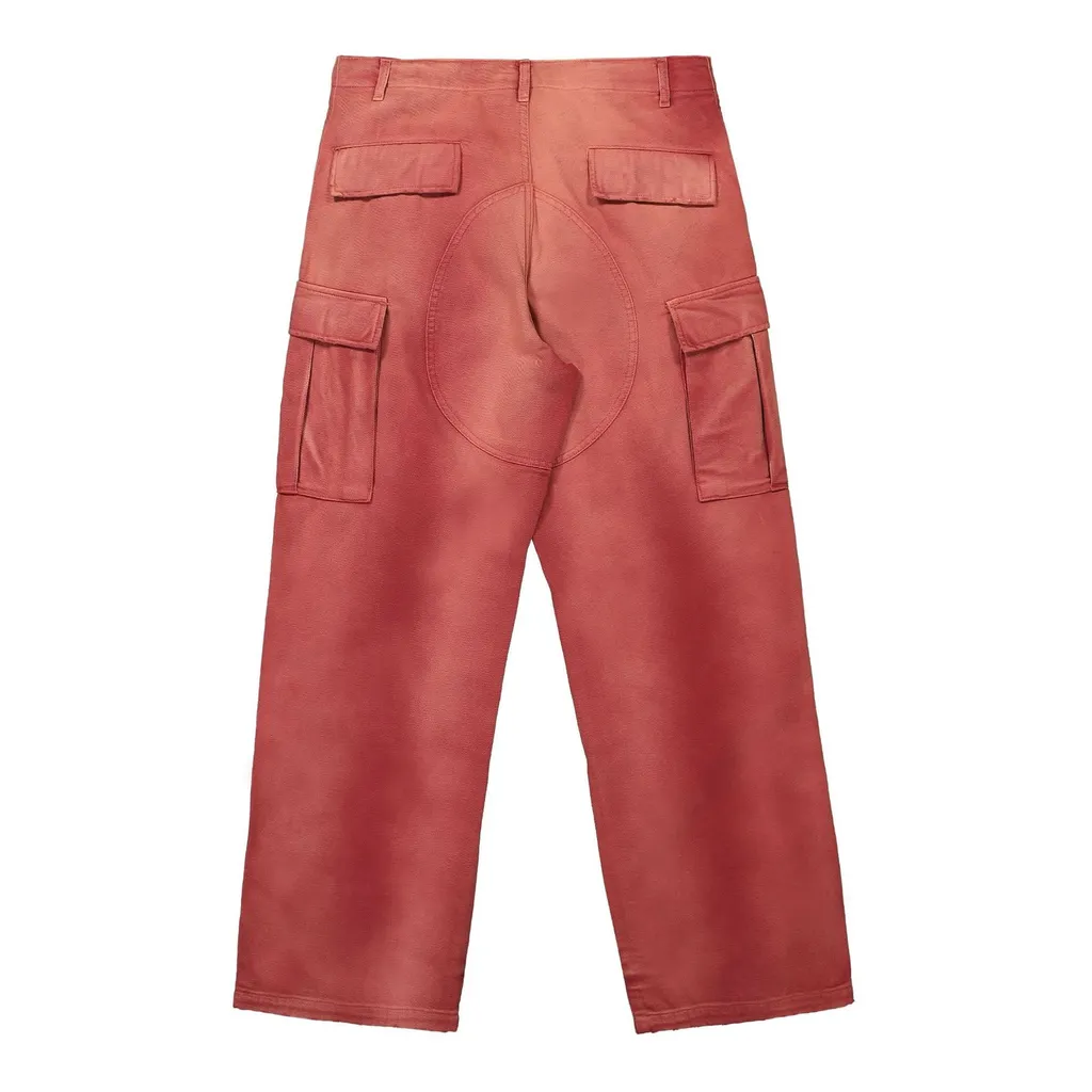 Heron Preston Distressed Wide Leg Cargo Pants