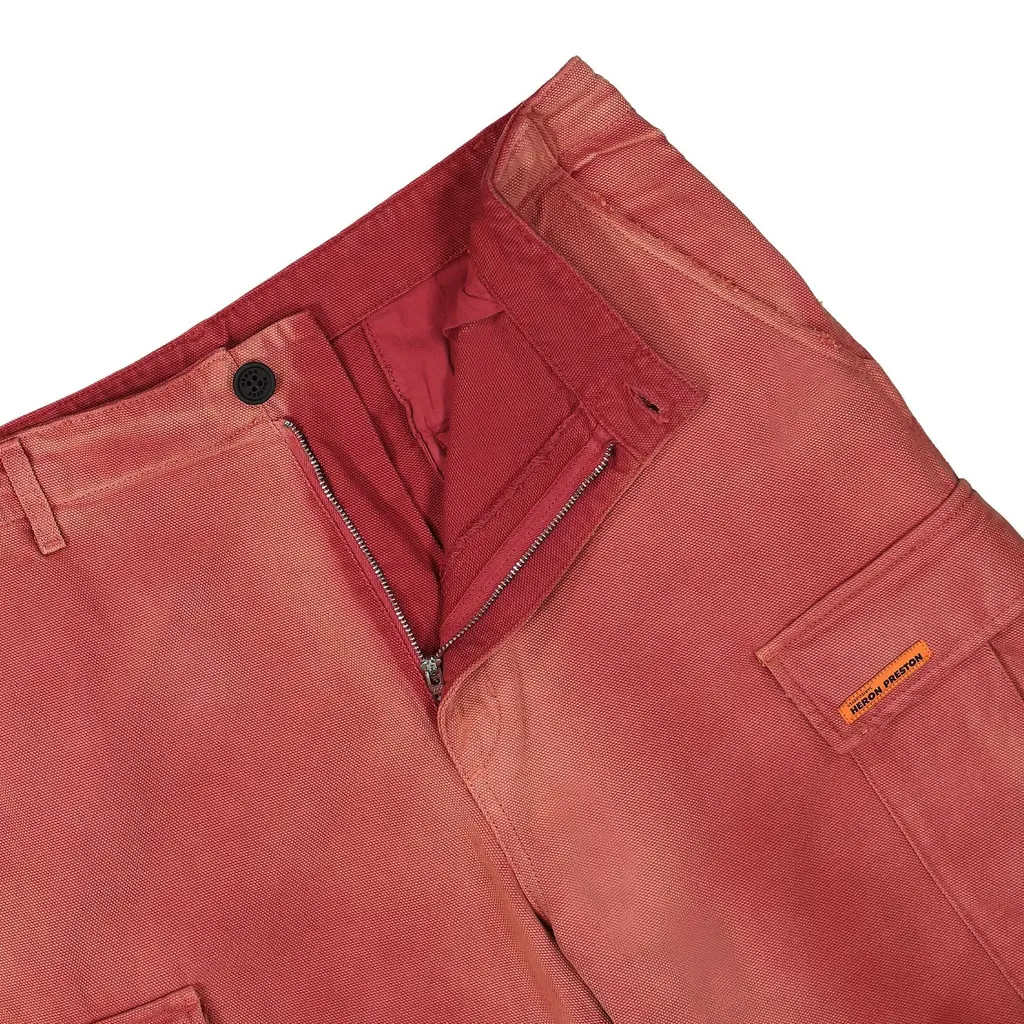 Heron Preston Distressed Wide Leg Cargo Pants