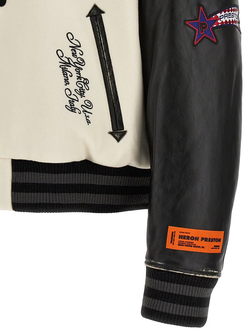 Heron Preston Hp Patches Varsity Bomber Jacket