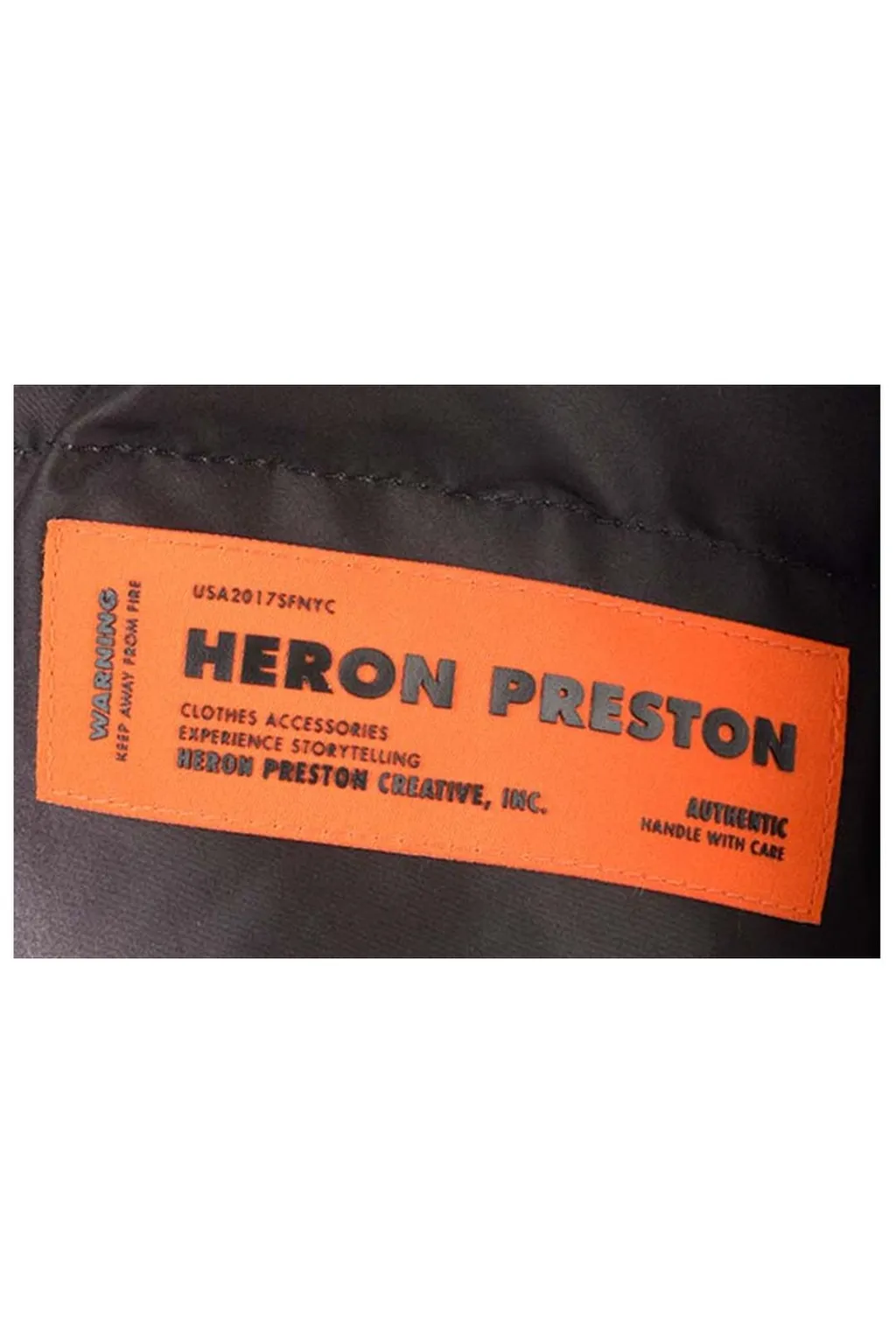 Heron Preston Blurred Zipped Puffer Jacket