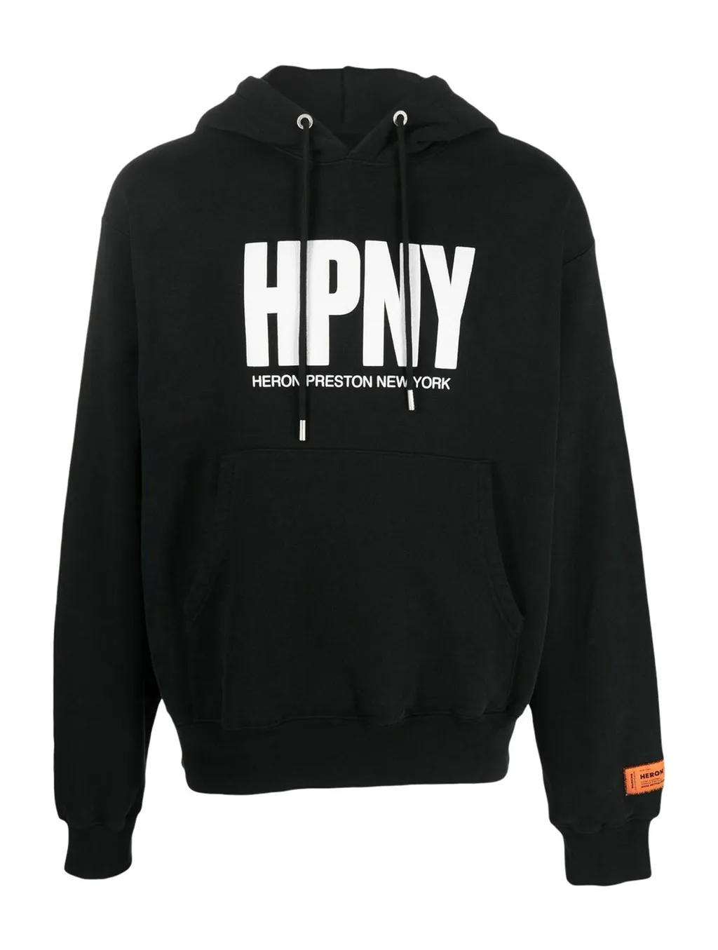Heron Preston Logo Printed Drawstring Hoodie