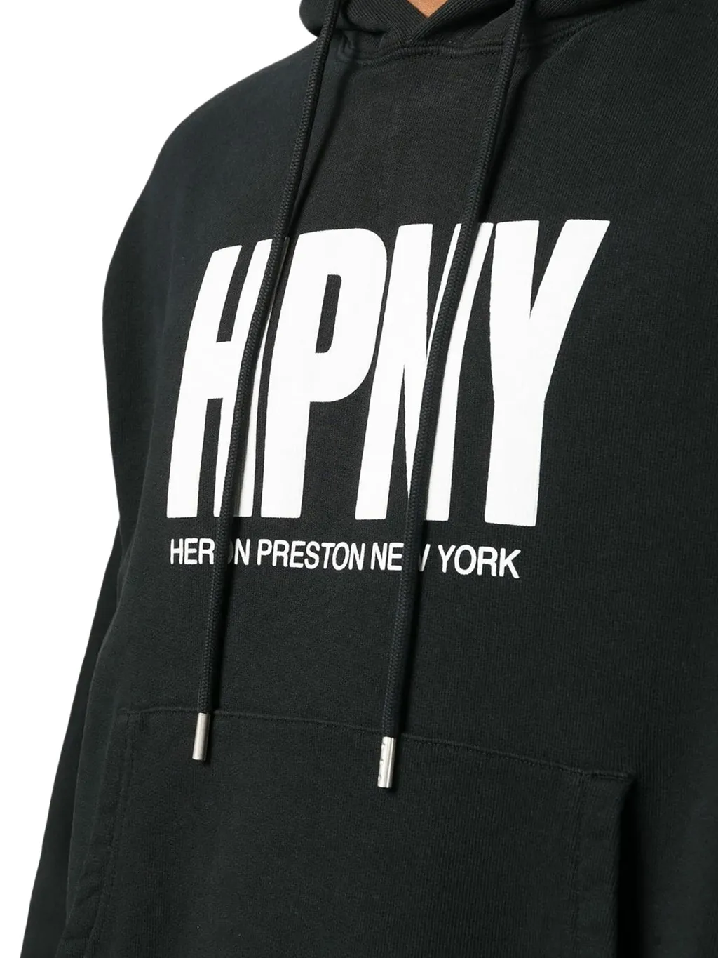 Heron Preston Logo Printed Drawstring Hoodie